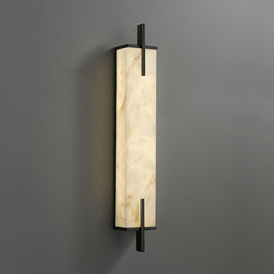 Komino Rectangular Alabaster Wall Light