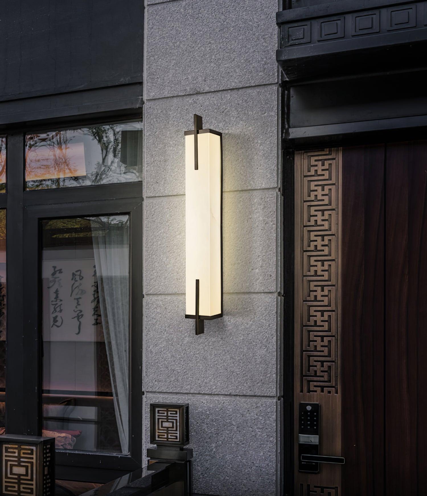 Komino Rectangular Alabaster Wall Light