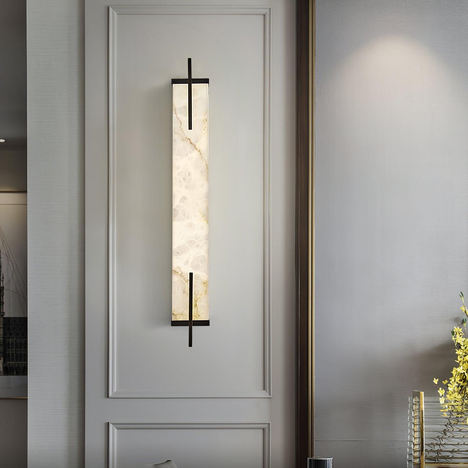 Komino Rectangular Alabaster Wall Light