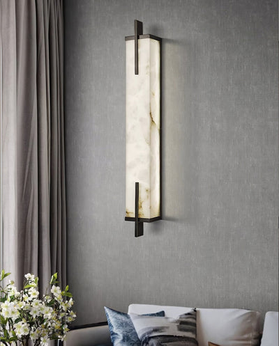 Komino Rectangular Alabaster Wall Light