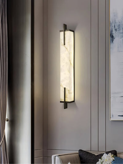 Komino Rectangular Alabaster Wall Light