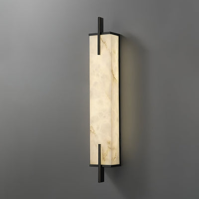 Komino Rectangular Alabaster Wall Light