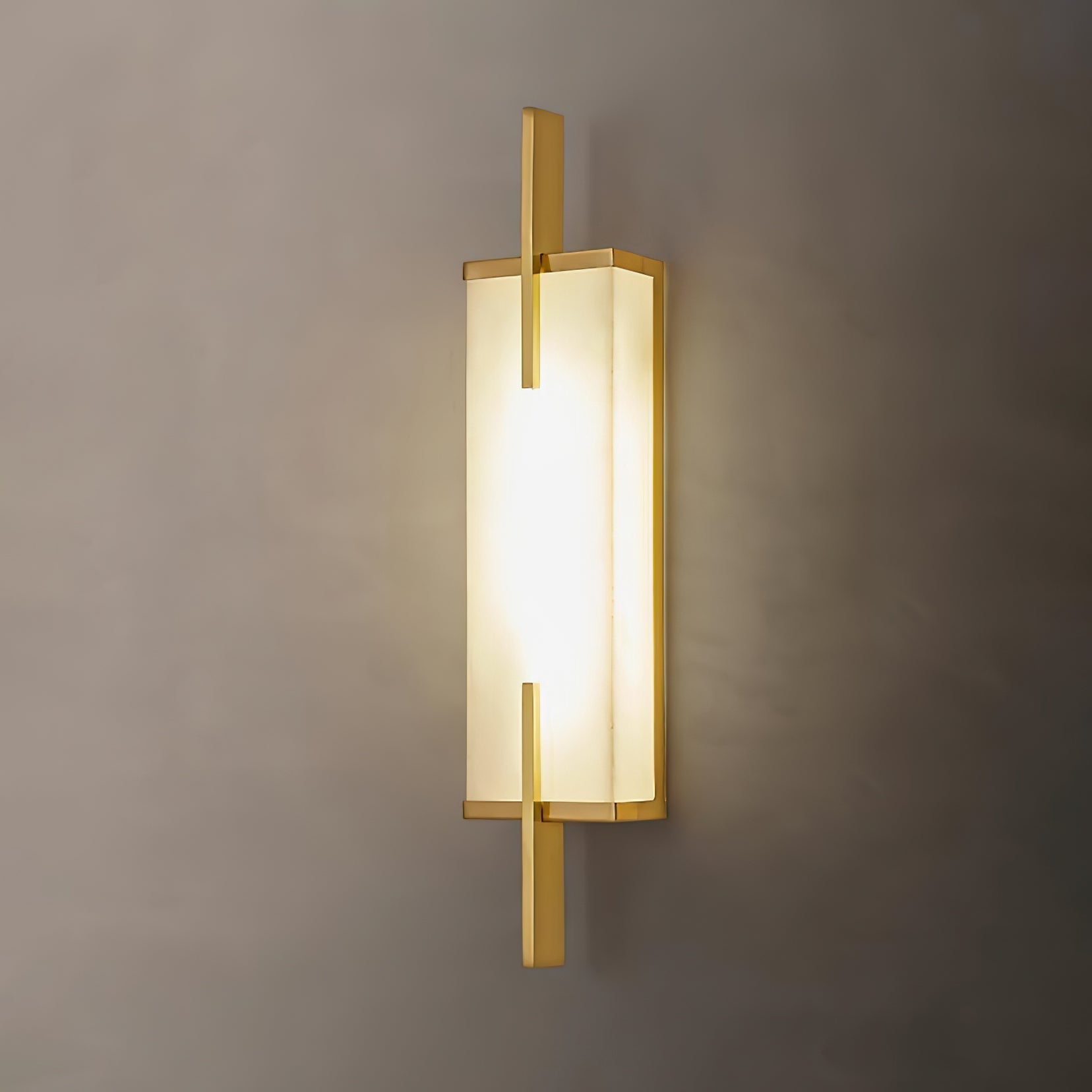 Komino Rectangular Alabaster Wall Light