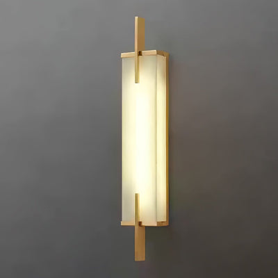 Komino Rectangular Alabaster Wall Light