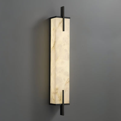 Komino Rectangular Alabaster Wall Light