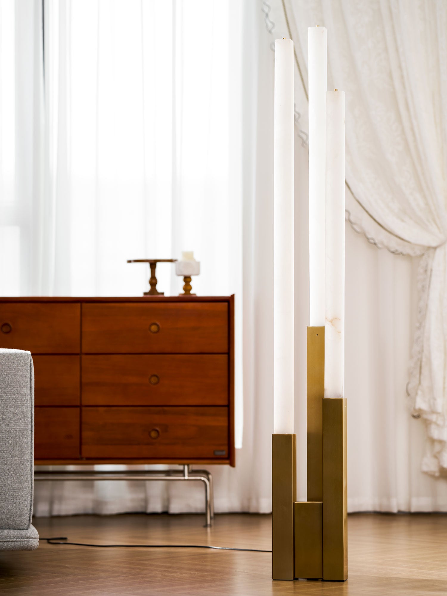 Callisto Alabaster Floor Lamp