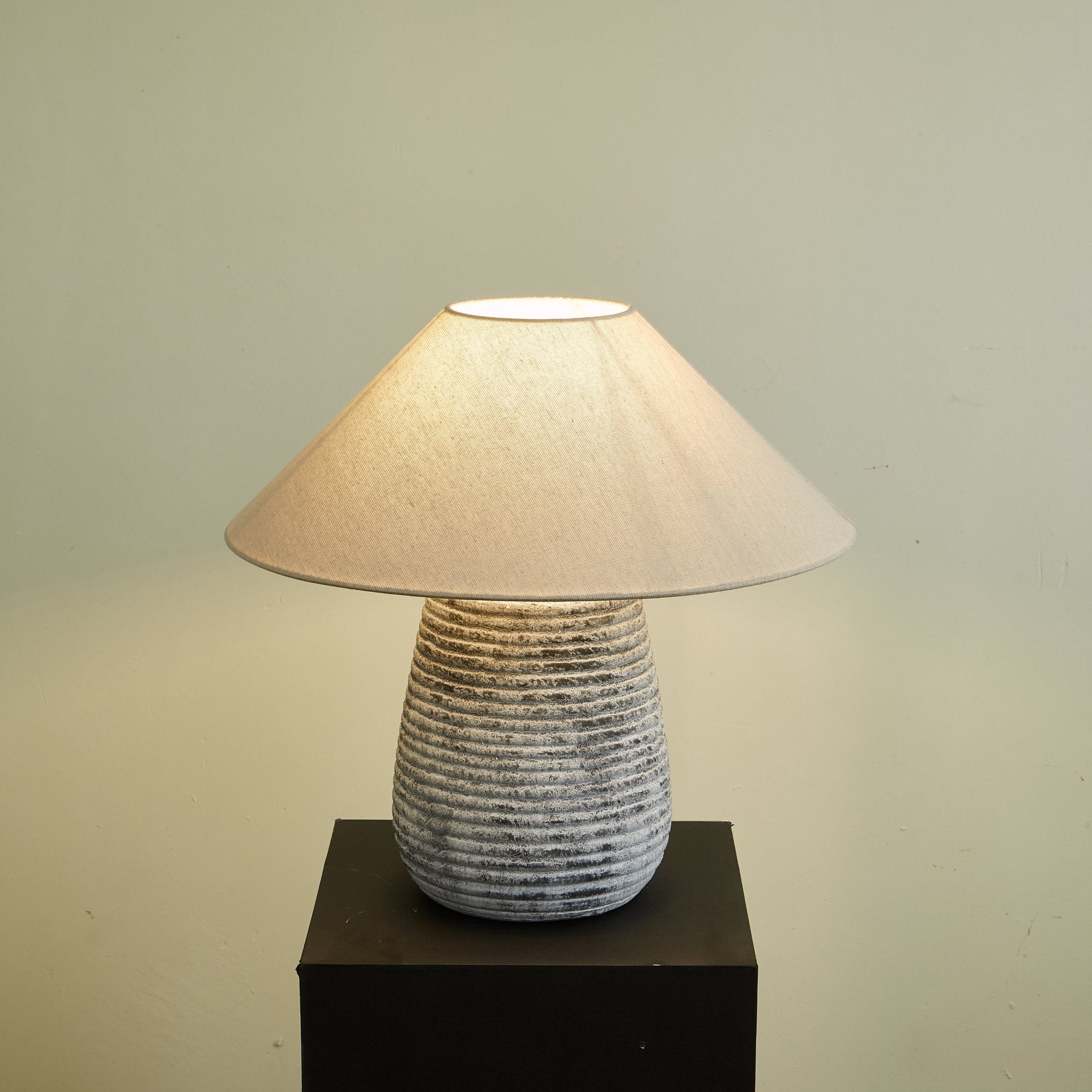 Clarissa Clear Fabric Table Lamp