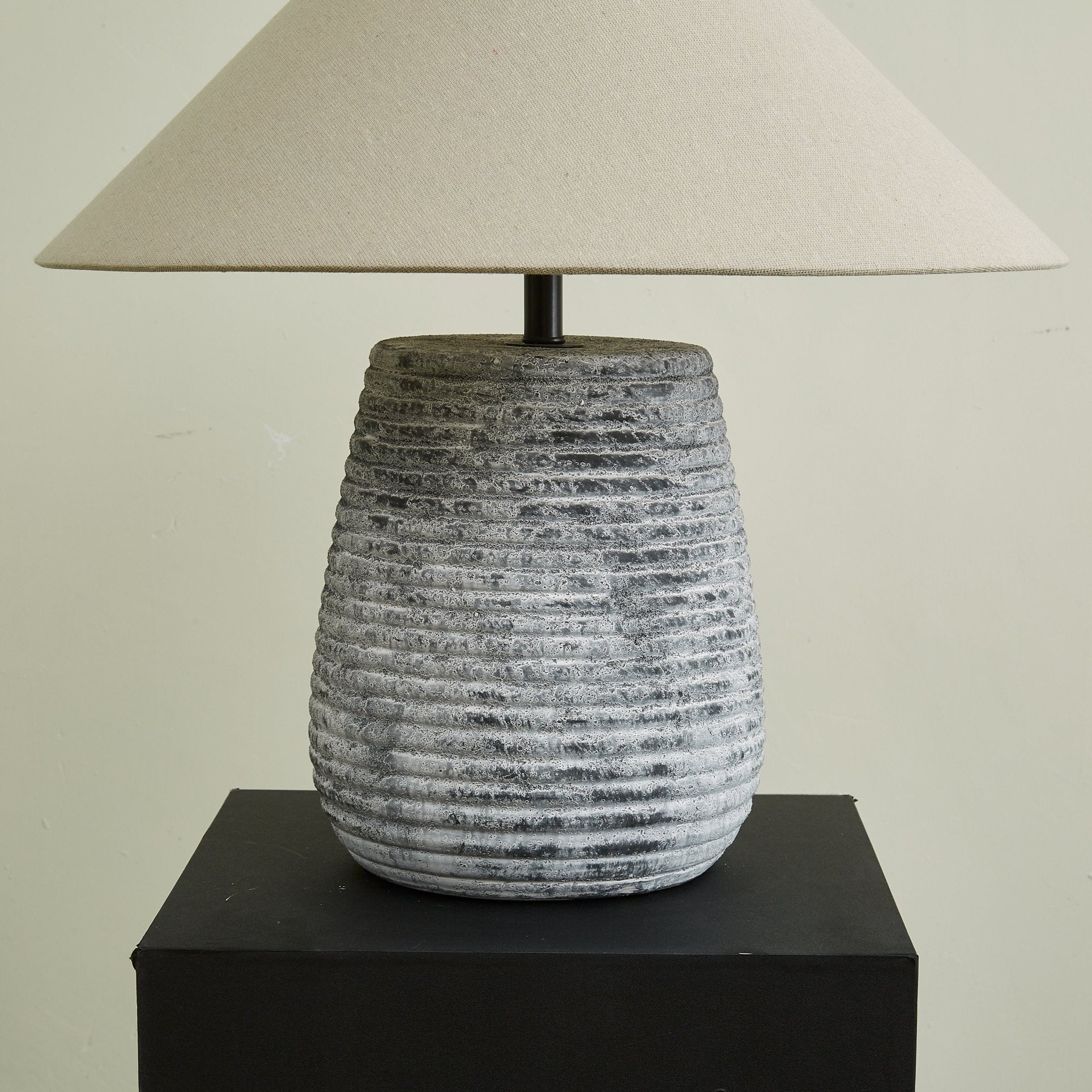 Clarissa Clear Fabric Table Lamp