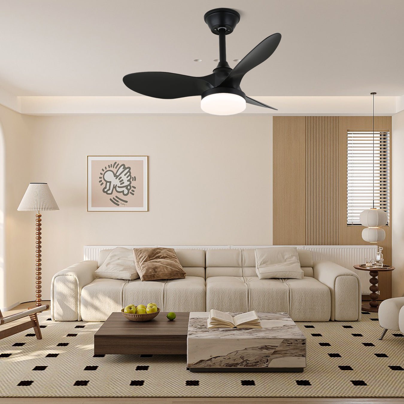 Aelric Modern Ceiling Fan Light