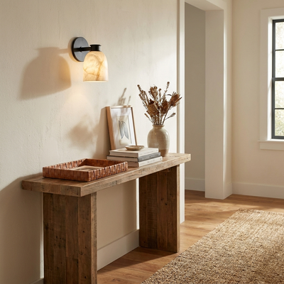 Quenstone Alabaster Wall Sconce