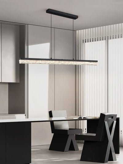 Veluielle Pendant Light Black Acrylic Linear