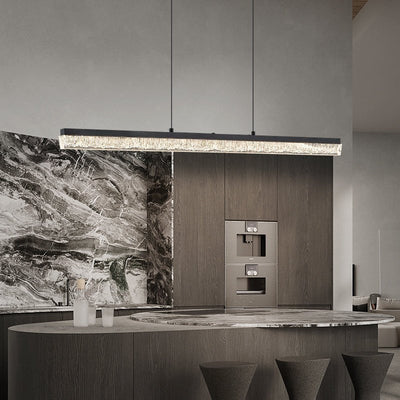 Veluielle Pendant Light Black Acrylic Linear
