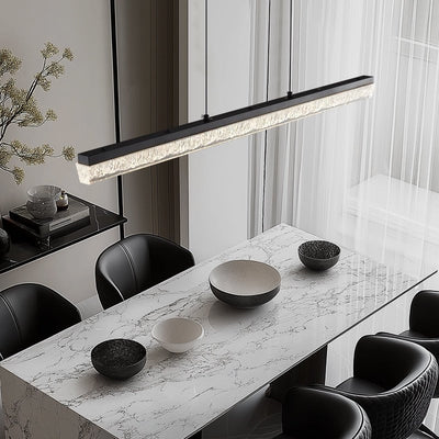 Veluielle Pendant Light Black Acrylic Linear