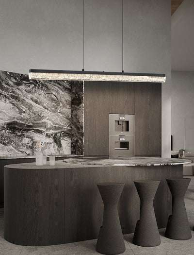Veluielle Pendant Light Black Acrylic Linear