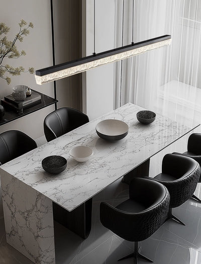 Veluielle Pendant Light Black Acrylic Linear