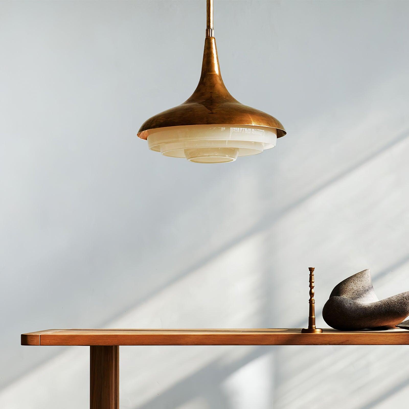 Liorinine Mid-Century Modern Glass Pendant Light