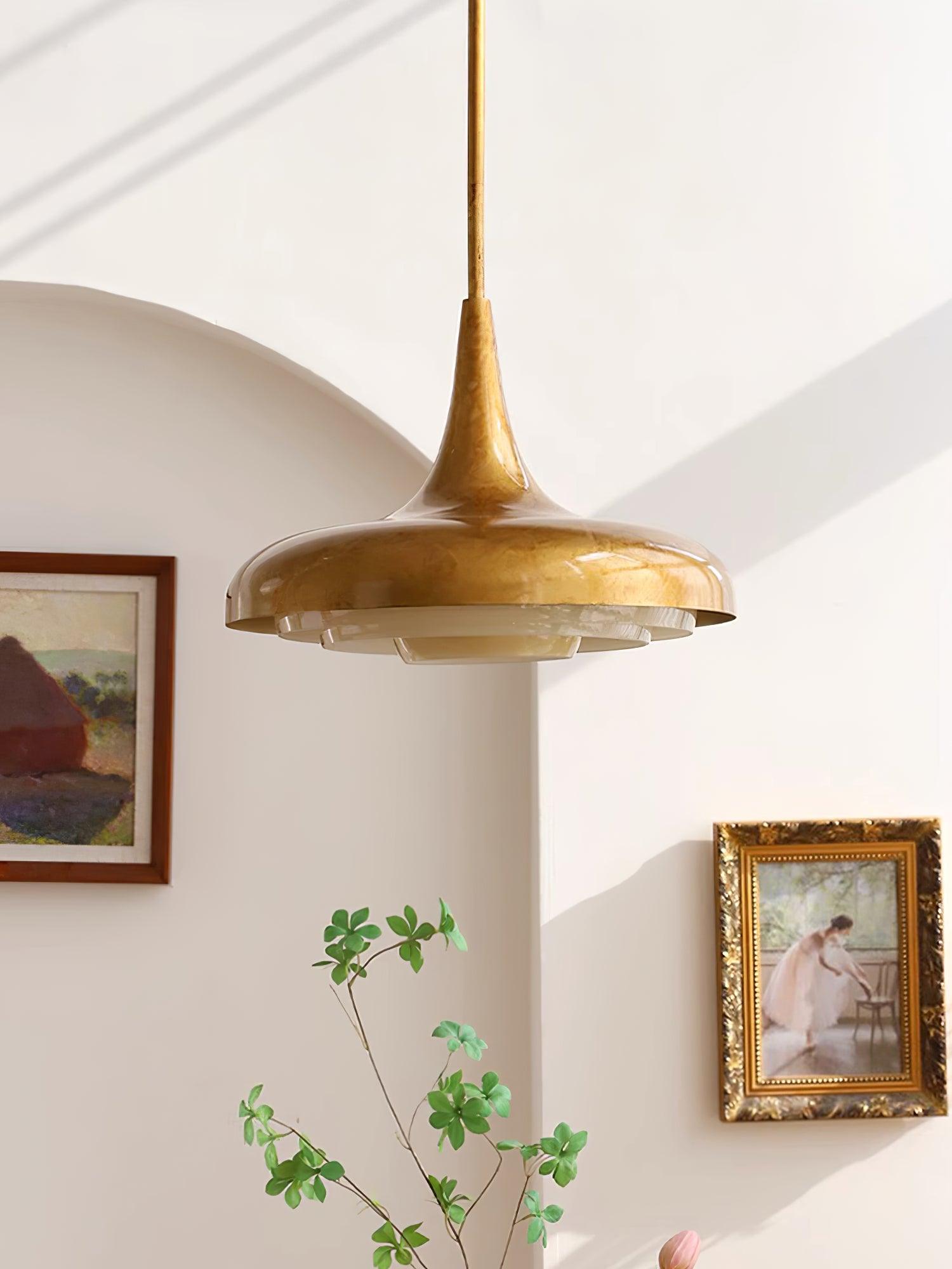 Liorinine Mid-Century Modern Glass Pendant Light