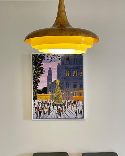 Liorinine Mid-Century Modern Glass Pendant Light