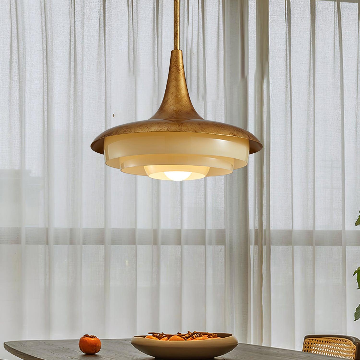 Liorinine Mid-Century Modern Glass Pendant Light