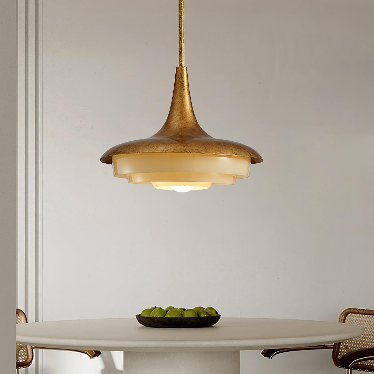 Liorinine Mid-Century Modern Glass Pendant Light