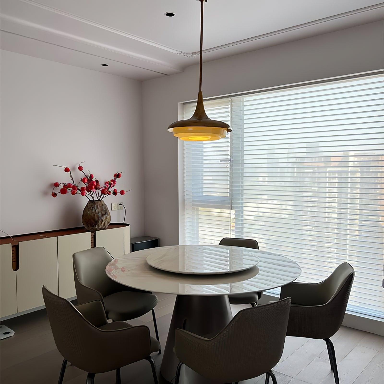 Liorinine Mid-Century Modern Glass Pendant Light