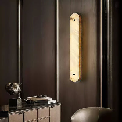 Erthee Linear Alabaster Wall Light
