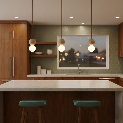 Beauview Travertine Pendant Light