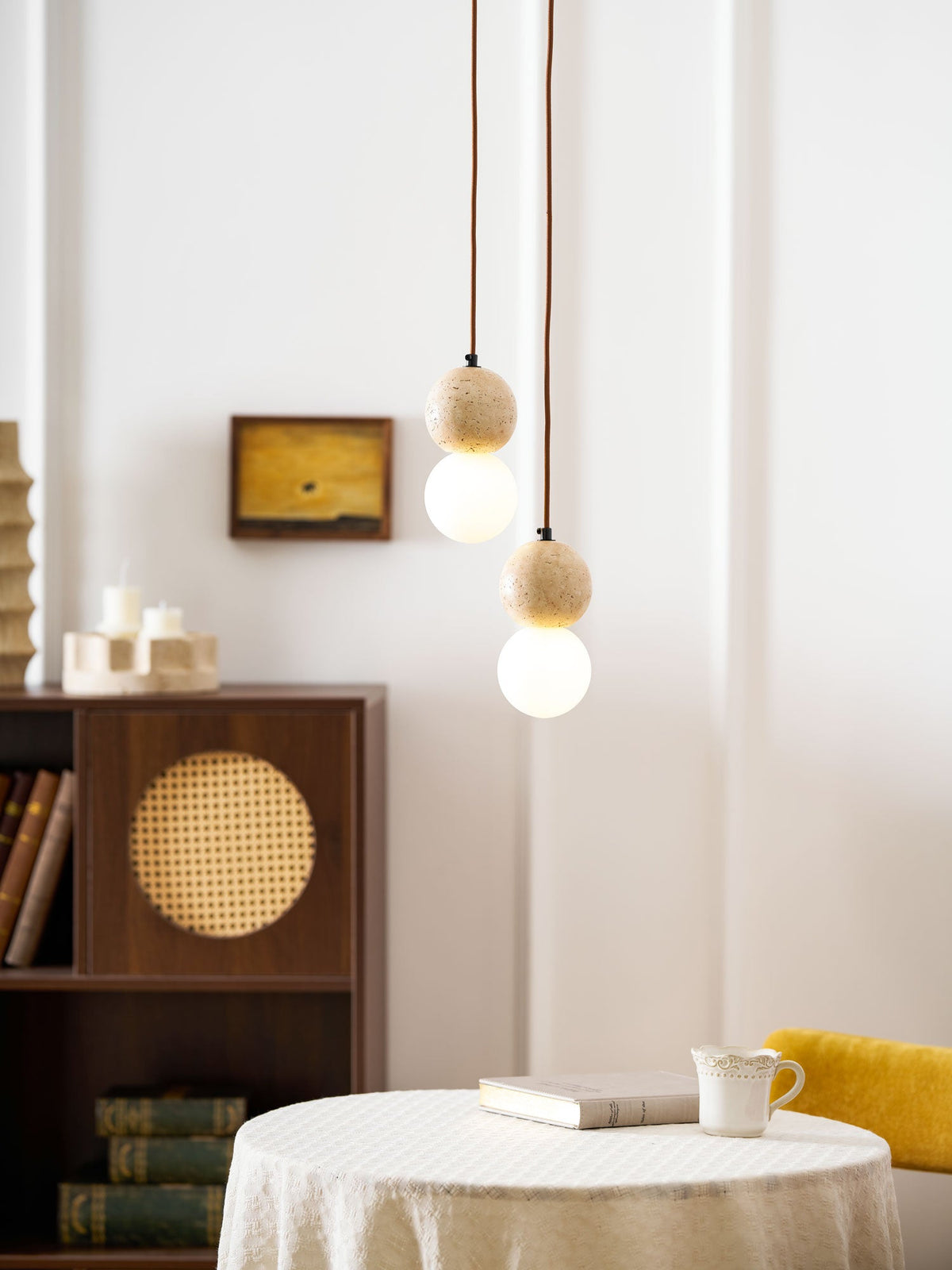 Beauview Travertine Pendant Light