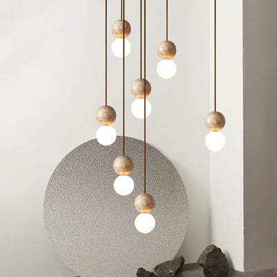Beauview Travertine Pendant Light
