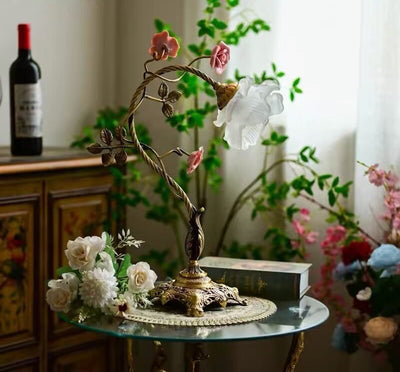 Rosalune Campanella Vintage Rose Table Lamp