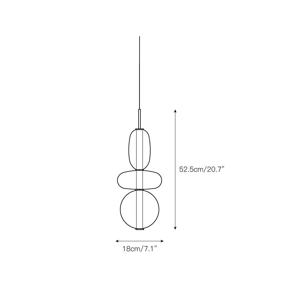 Zodore Premium Art Stained Glass Pendant Lamp - Neutral Decor