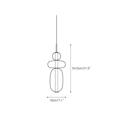 Zodore Premium Art Stained Glass Pendant Lamp - Neutral Decor