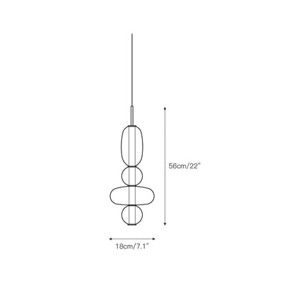 Zodore Premium Art Stained Glass Pendant Lamp - Neutral Decor