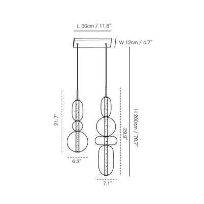 Velinian Glass Chandelier