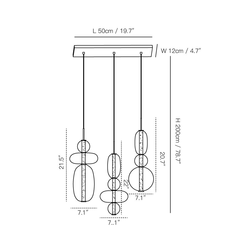 Velinian Glass Chandelier