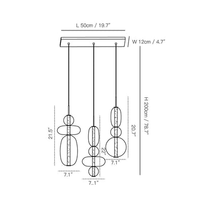 Velinian Glass Chandelier