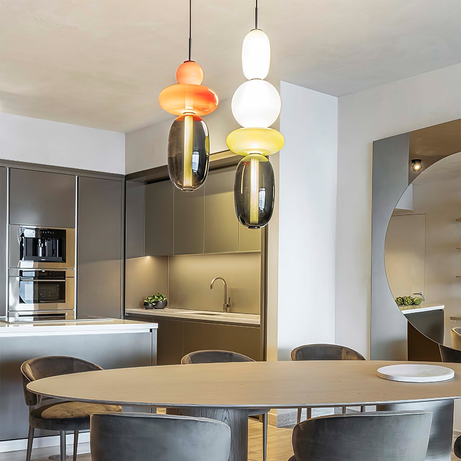 Lioraena Candied Glass Cluster Pendant Light