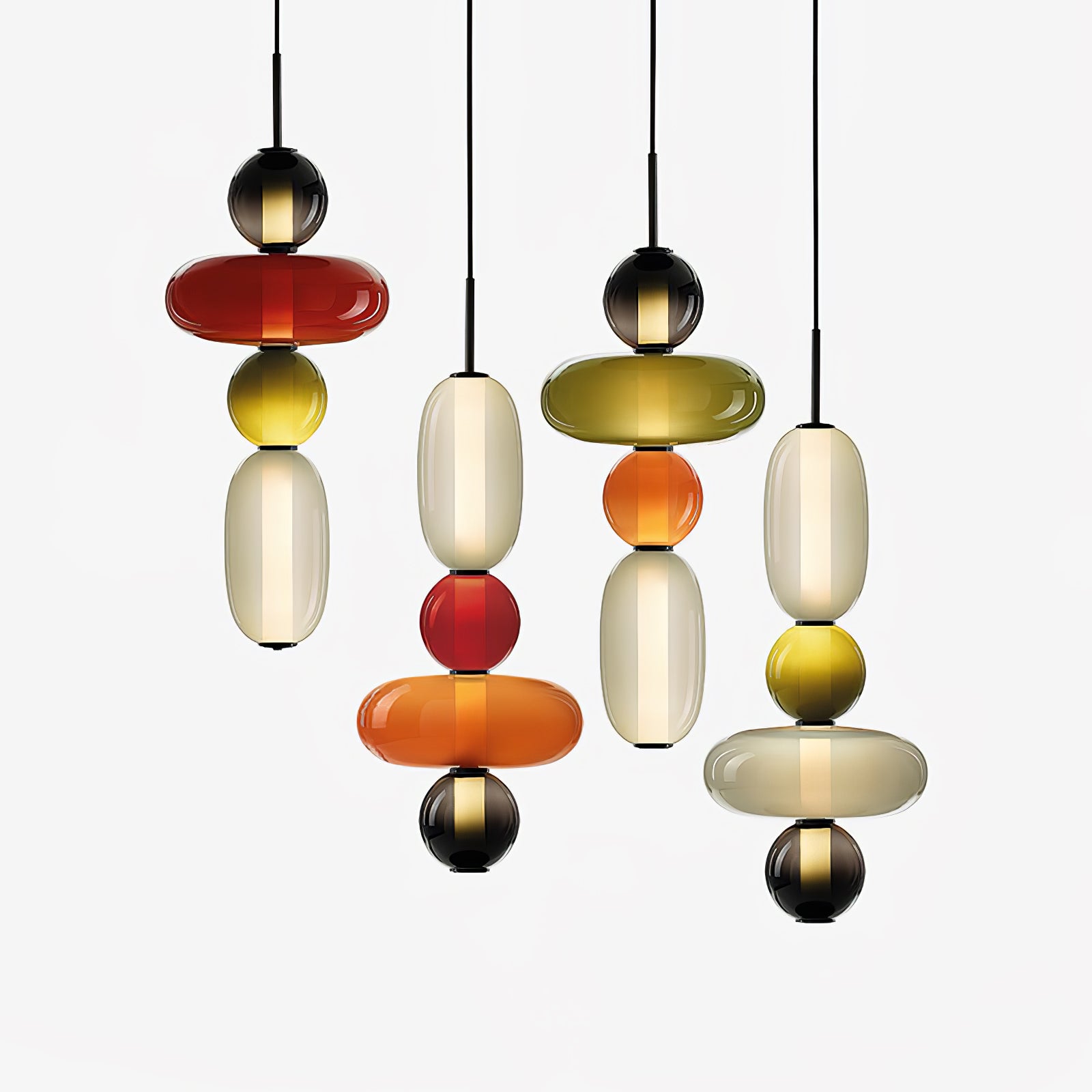 Lioraena Candied Glass Cluster Pendant Light