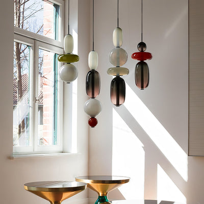 Lioraena Candied Glass Cluster Pendant Light