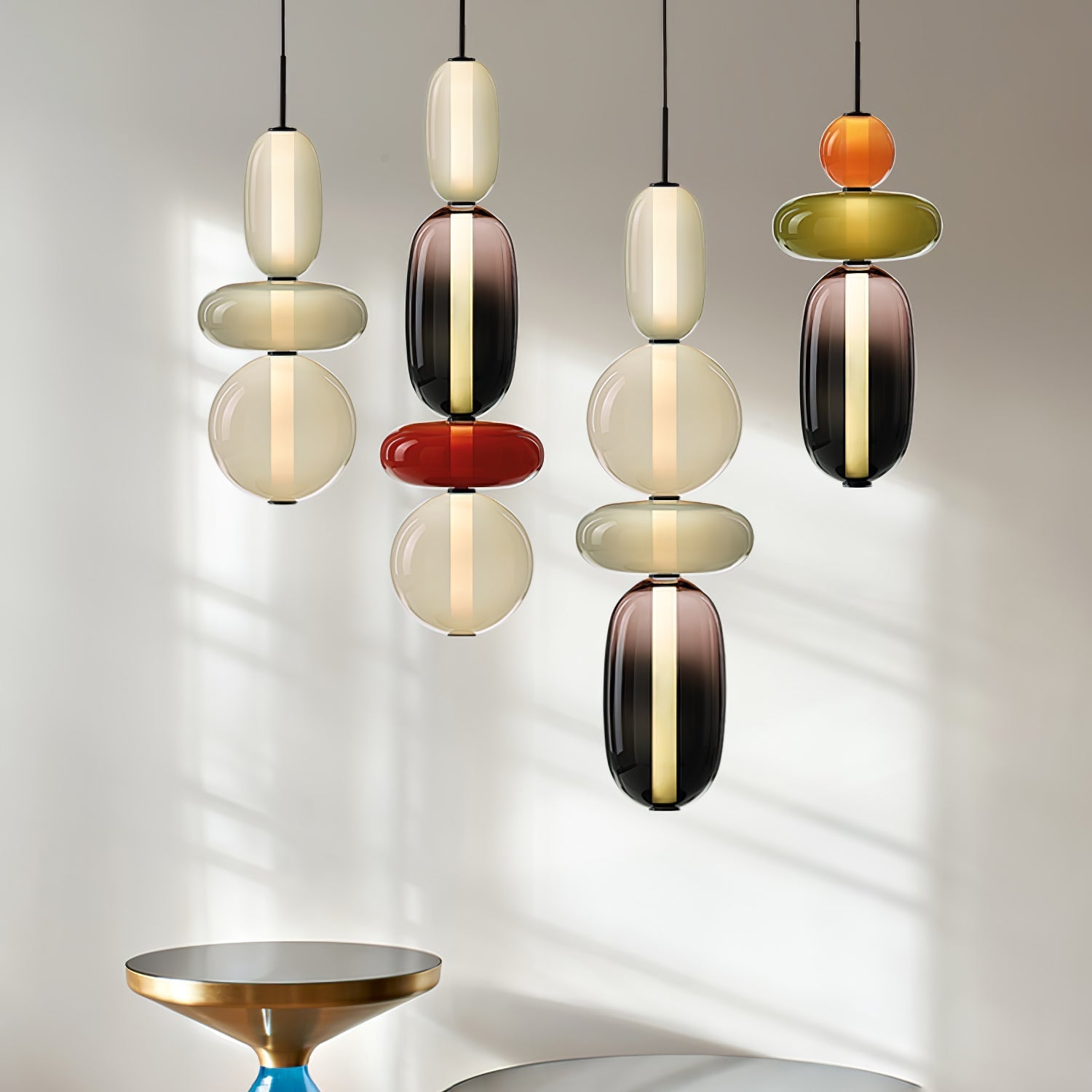 Lioraena Candied Glass Cluster Pendant Light