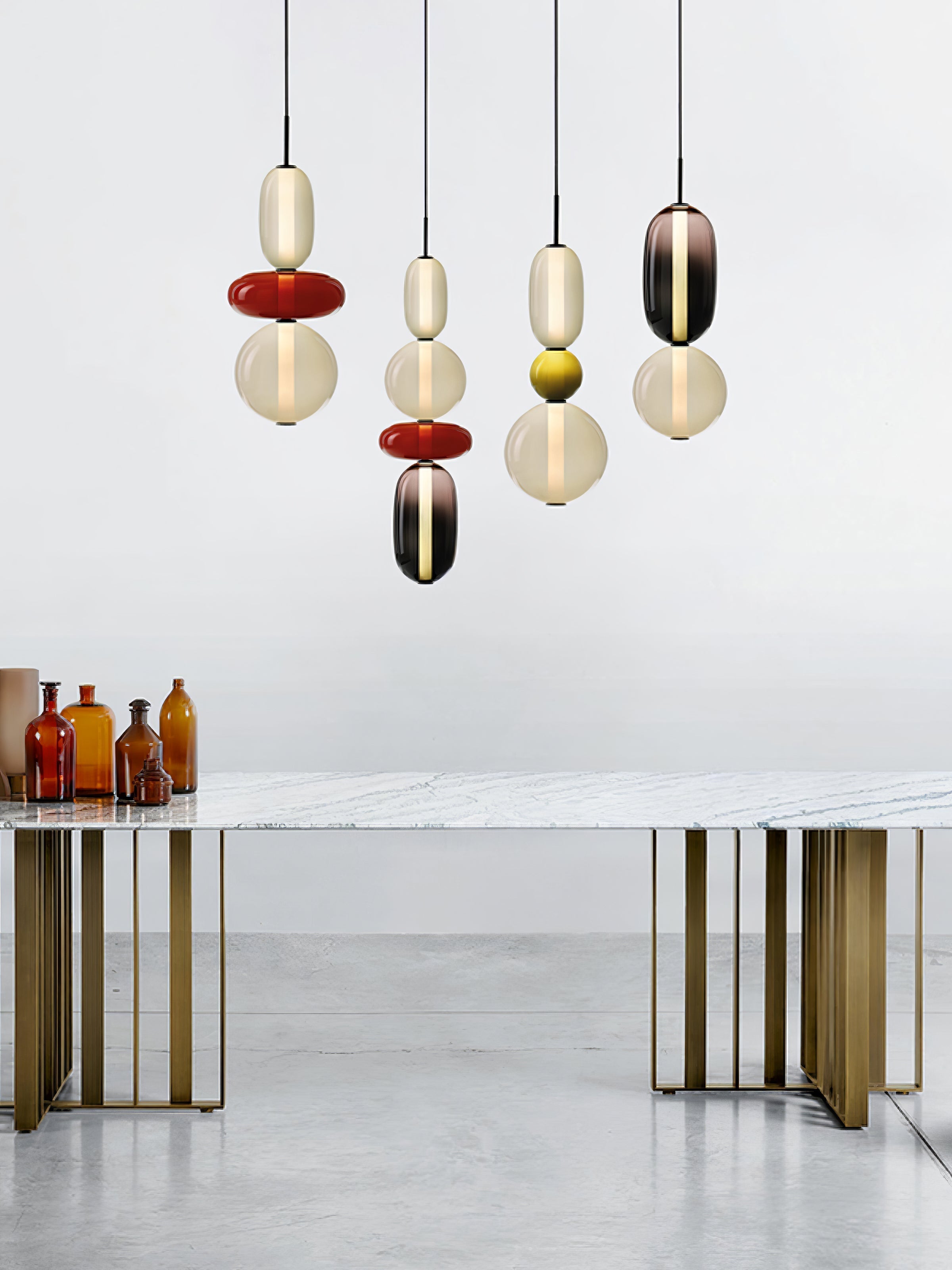 Lioraena Candied Glass Cluster Pendant Light