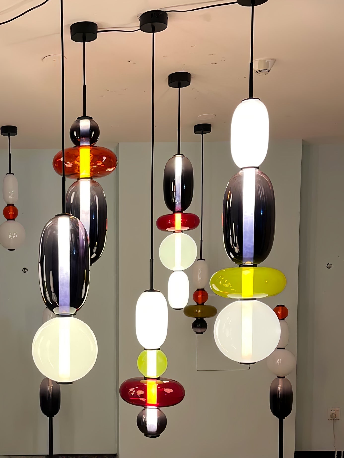 Lioraena Candied Glass Cluster Pendant Light