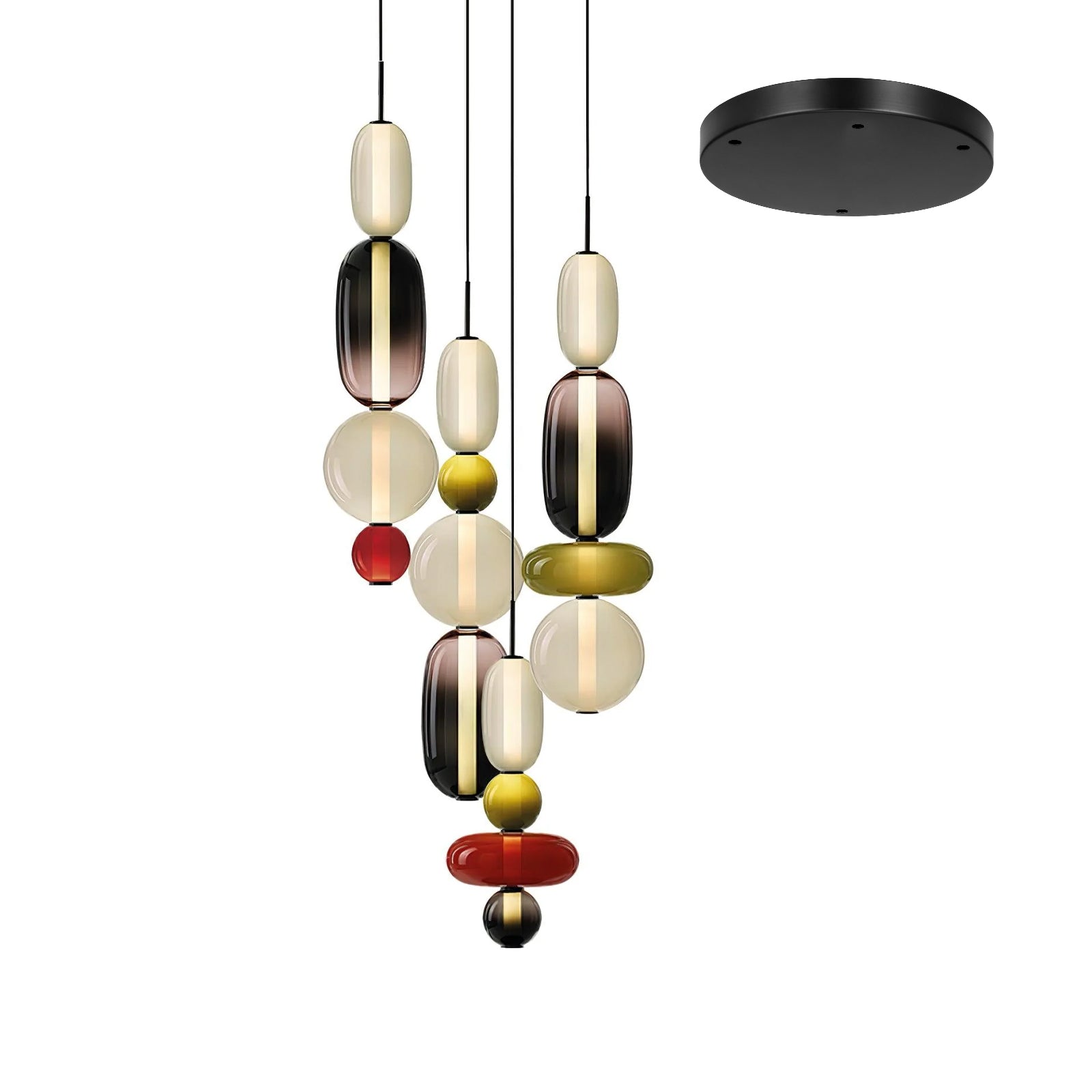 Lioraena Candied Glass Cluster Pendant Light
