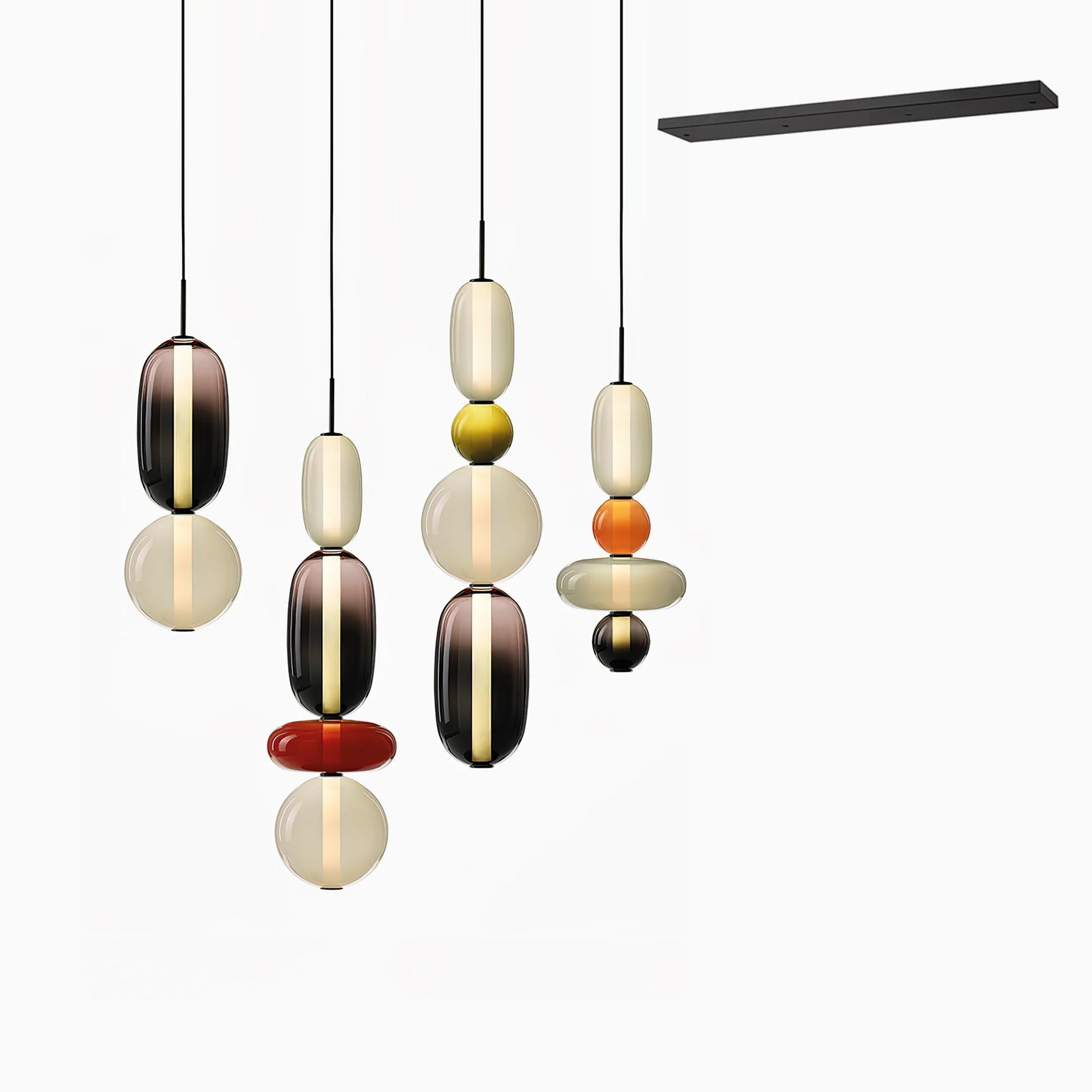 Lioraena Candied Glass Cluster Pendant Light