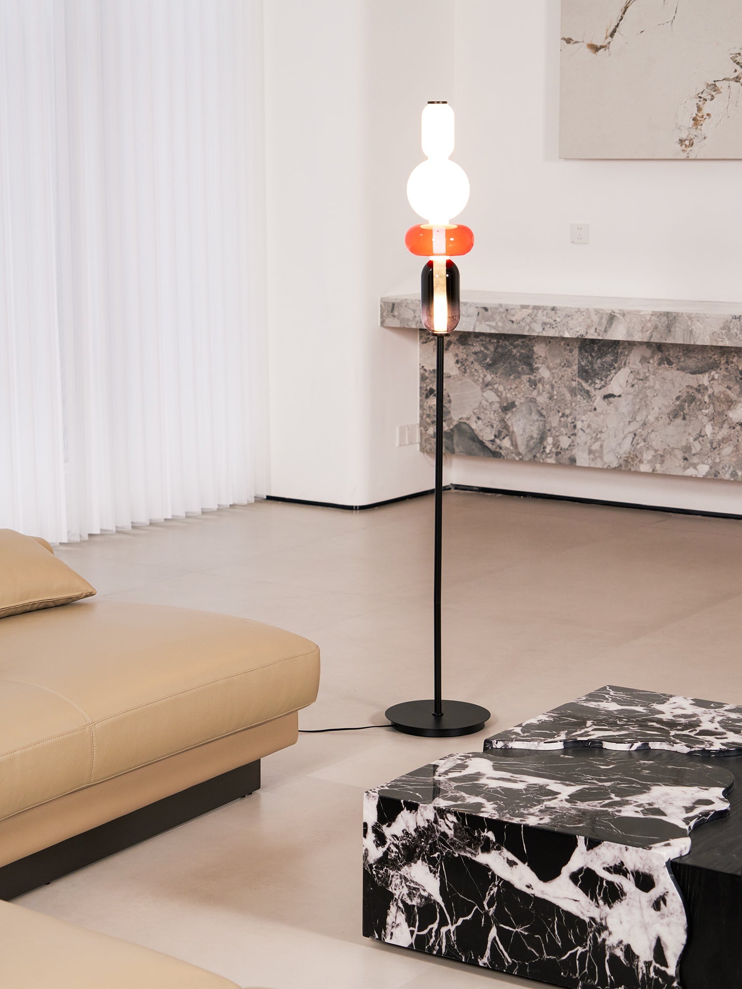Willowshire Glass Floor Lamp