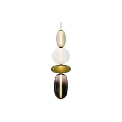 Zodore Premium Art Stained Glass Pendant Lamp - Neutral Decor