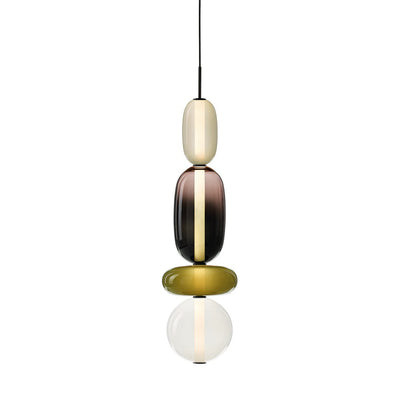 Zodore Premium Art Stained Glass Pendant Lamp - Neutral Decor