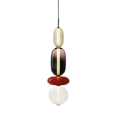 Zodore Premium Art Stained Glass Pendant Lamp - Neutral Decor