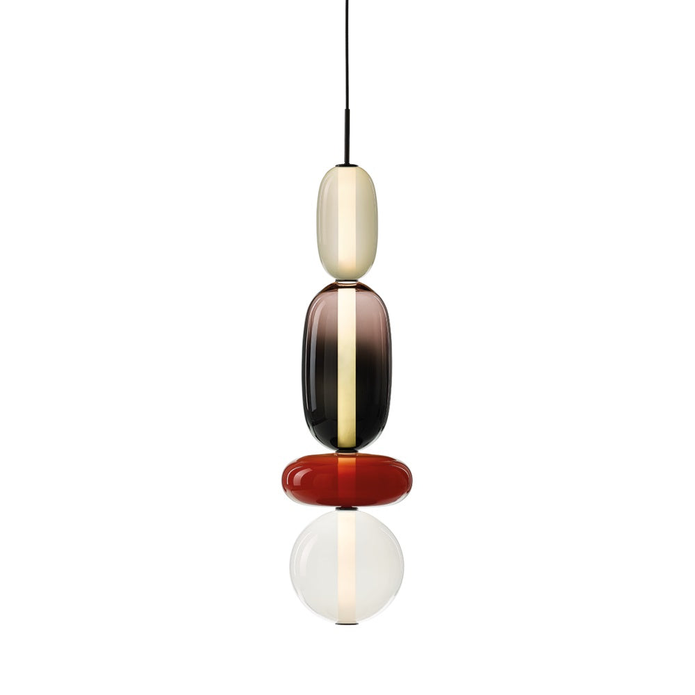 Zodore Premium Art Stained Glass Pendant Lamp - Neutral Decor