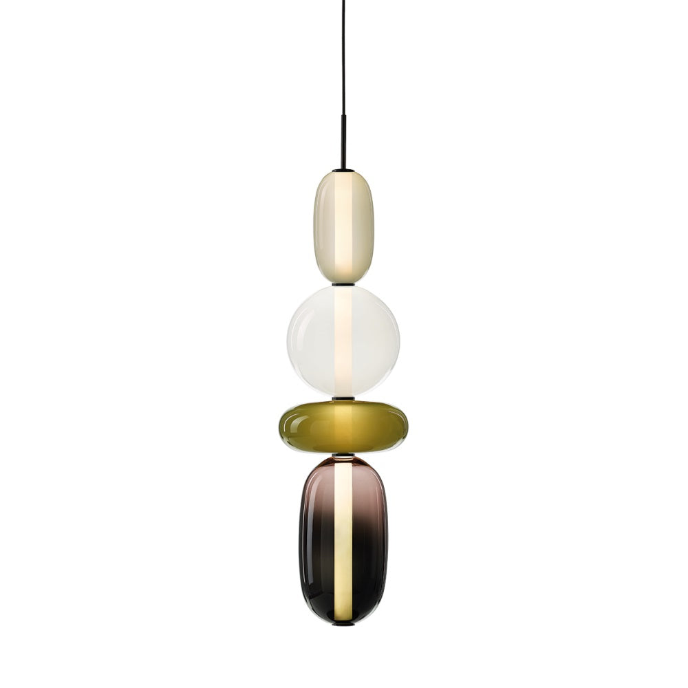 Zodore Premium Art Stained Glass Pendant Lamp - Neutral Decor
